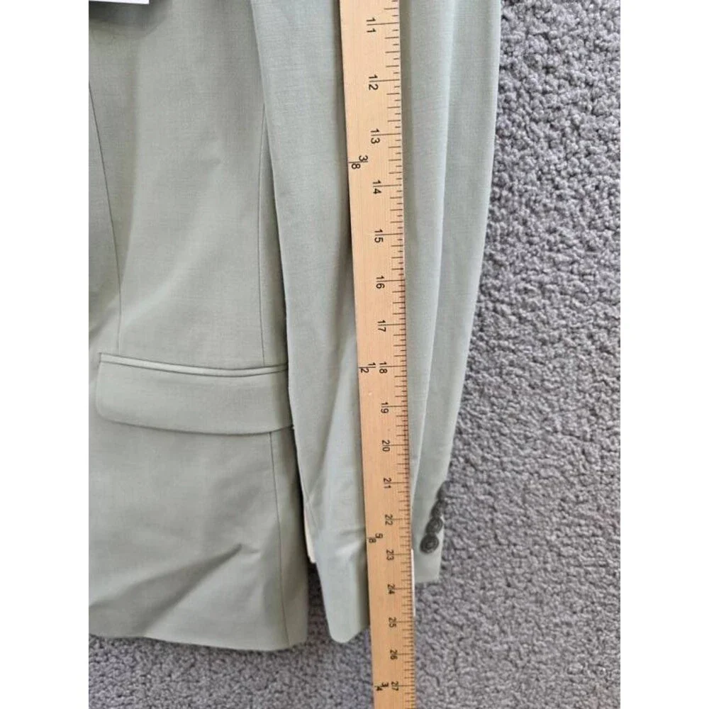 Bar III Slim-Fit Wool Blend Suit Jacket Men's 38L Sage Solid Pockets Long Sleeve